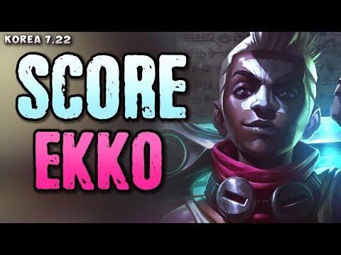 KT Score plays Ekko jungle - Korean SoloQ P 7.22