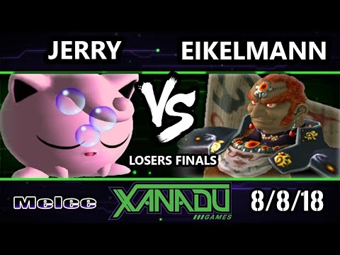 S@X 262 SSBM - Jerry (Jigglypuff) Vs. Eikelmann (Ganondorf, Bowser) Smash Melee Losers Finals