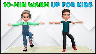 10-MIN EASY WARM UP EXERCISE FOR KIDS - DAILY ROUTINE