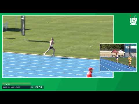 U14 Girls 800m Heat 1: 2021 State Combined Events Championships // LAVicTV