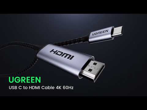 Универсальный кабель Type-C на HDMI UGREEN MM142 USB-C HDMI 1.5м 4K 60Hz Thunderbolt 3 type c to hdmi Переходник с Type-C на HDMI - фото 1 - id-p3048116642