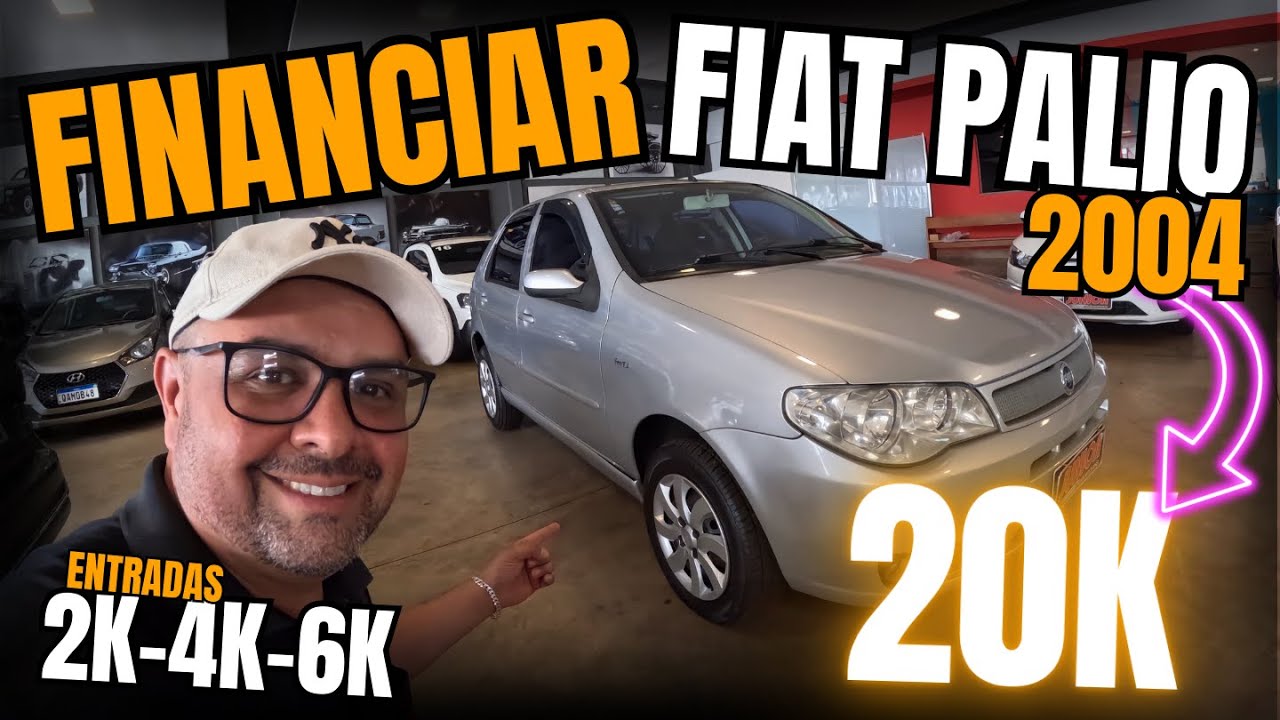 Veja quanto ficam as parcelas para financiar um Fiat Palio 2004 com preço de mercado de 20k