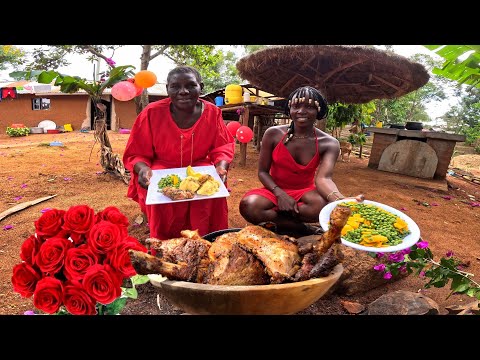 VILLAGE Valentines 💝 |Moms First Ever Valentines Day Cooking Simple Fancy meal For my Family 