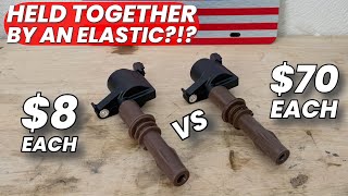 Counterfeit() vs OEM F150 Coil Comparison (8L3Z12029A & 8L3E-12A366-AA & DG-521)