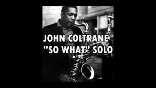 So What John Coltrane transcription