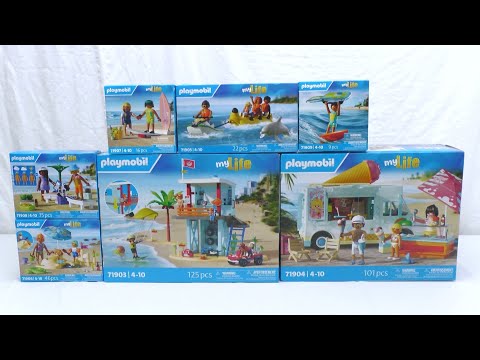 Unboxing Playmobil : La plage (2025) – 71903, 71904, 71905, 71906, 71907, 71908, 71909