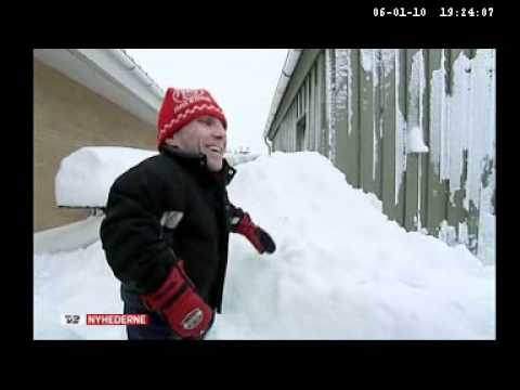 98cm Dan 1 meter sne i TV2 Nyhederne.