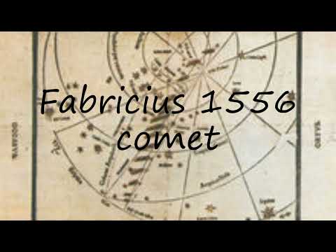 How to pronounce Fabricius 1556 comet in Latin?