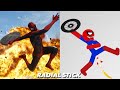 SPIDERMAN vs Stickman | Stickman Dismounting | funny and epic moments #