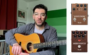 Video thumbnail for Fender Acoustic Preverb and Smolder Acoustic OD Effects Pedals | Demo by Acoustic Guitar Magazine