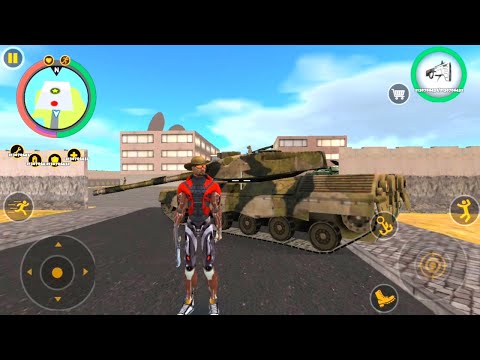 Rope hero 3 new games on | Attack military base with gravity gun | Android gameplay