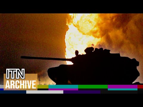 Apocalyptic Scenes of Gulf War 'Highway of Death' - Desert Storm Rare and Unseen Footage (1991)