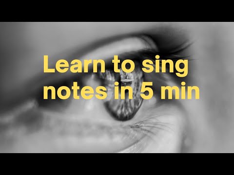 Learn to sing music notes in 5 minutes with this single song