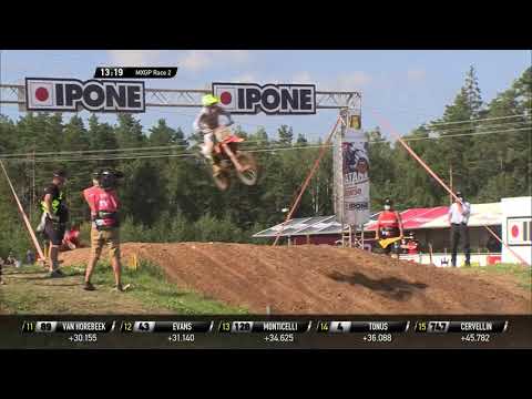 Gajser down and Cairoli passes - MXGP Race 2 - MXGP of Kegums 2020