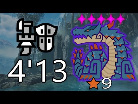 MH Wilds PC | 9★ 5♦ Tempered Lagiacrus 4'13 | Gunlance Freestyle