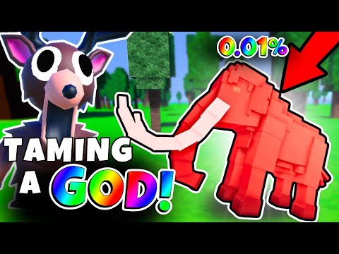 I Tamed the IMPOSSIBLE FIRE MAMMOTH GOD!! 🐘🔥 (99 Nights in the Forest) Roblox