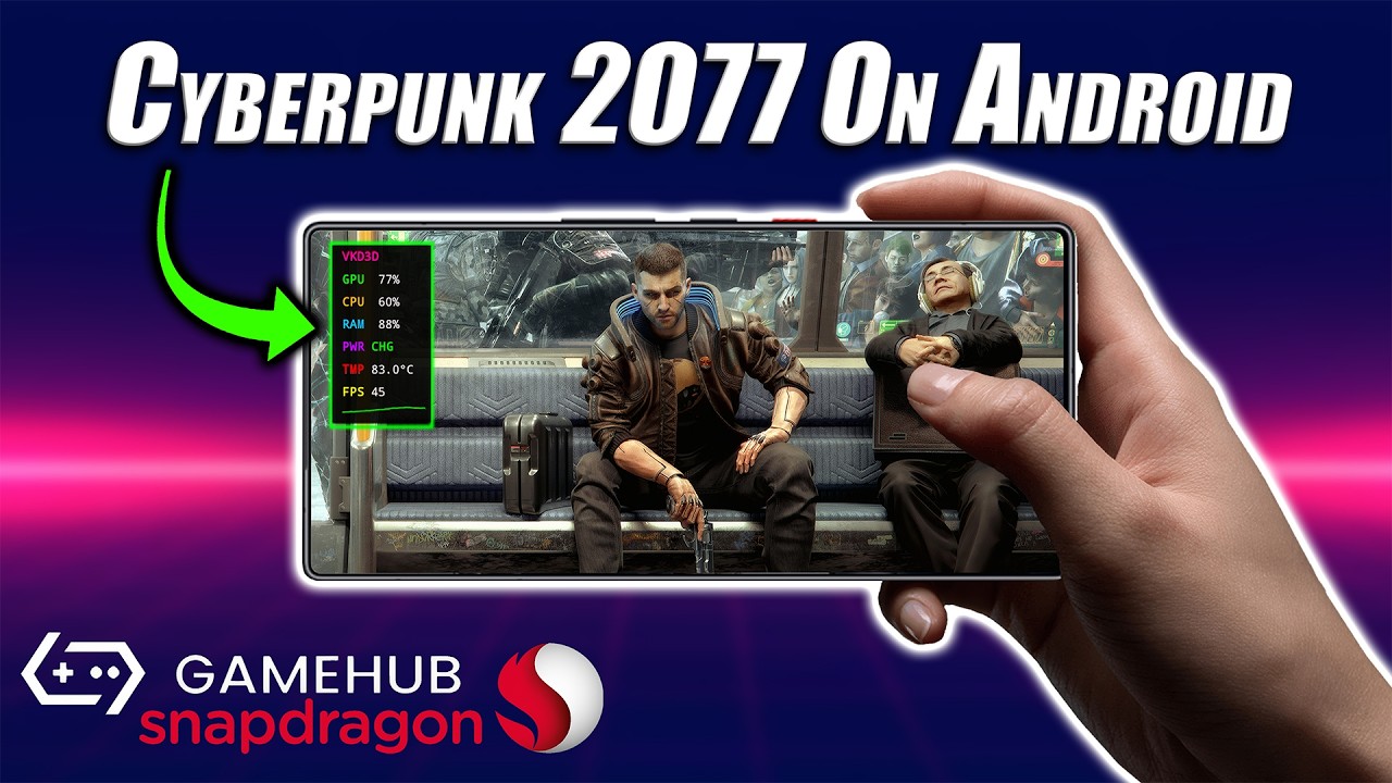 Cyberpunk 2077 على هاتف أندرويد! محاكاة الكمبيوتر أصبحت جيدة! - يوتيوب