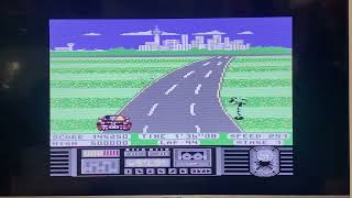 Outrun deluxe C64 gameplay, looks like it’s a hack of outrun #c64 #c64maxi #gaming #gamesroom g