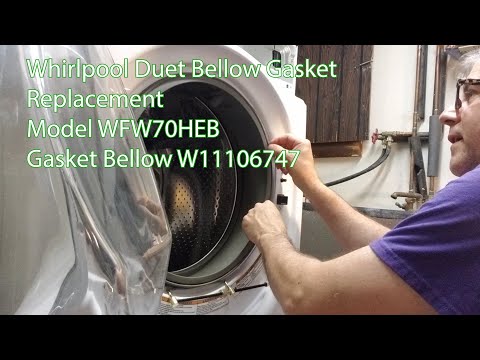 Replace Whirlpool Duet Washer Gasket Bellow, Clean Filter