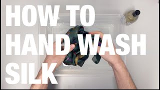 How To Hand Wash Silk - Silk Cleaning Tips