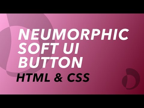 Neumorphic (Soft UI) Button with HTML & CSS only