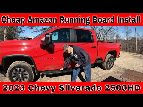 APS iBoard Running Board Install For 2023 Chevy Silverado 2500HD #287