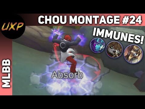 Chou Montage #24 - Immune Gord, Akai, Kaja and Lord steals! | unXpected | MLBB