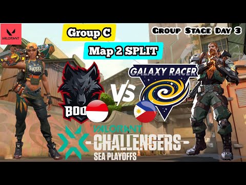 BOOM ESPORTS VS GALAXY RACER | Map 2 | Group Stage | VCT Challengers SEA Stage 3