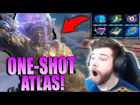 FULL POWER ATLAS ONE SHOT ACTUALLY SURPRISED ME! - Masters Ranked Duel - SMITE