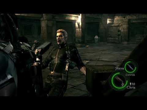 RESIDENT EVIL5 - professional - CH 5-3  - Monarch room - Wesker fight ( Hydra )