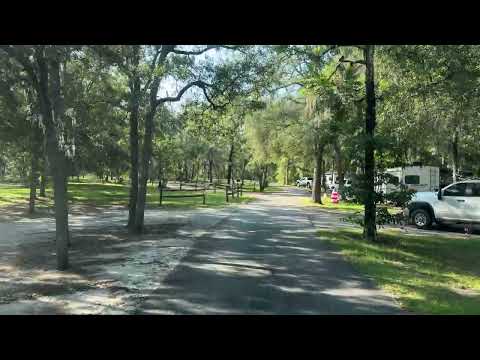 Short drive through campground.