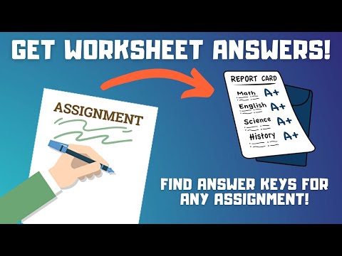 Part of a video titled How to Get Answers to ANY Worksheet! | Find Assignment ...