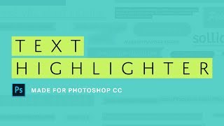 HIGHLIGHT your text with these Photoshop ACTIONS!