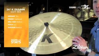 Video thumbnail for Zildjian Sound Lab - 24" K Zildjian Light Ride by Avedis Zildjian Company