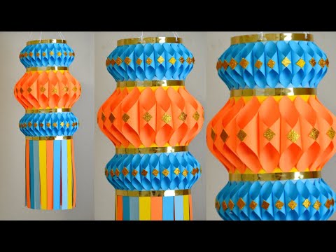 DIY -Easy Paper Lantern For Diwali || Diwali...