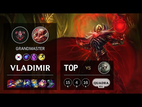 Vladimir Top vs Camille - KR Grandmaster Patch 10.23