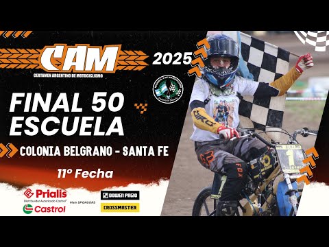 FINAL Completa - 50cc Escuela - 11a Fecha Coronación - CAM 2025 - Colonia Belgrano