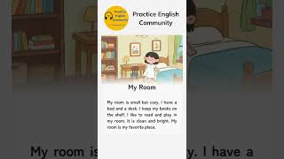 English Listening Practice – My Room | Short English Story with Subtitles