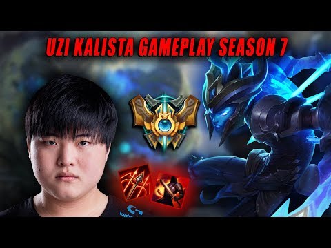 RNG Uzi Kalista | Season 7 Kalista vs Sivir Gameplay | Patch 7.16