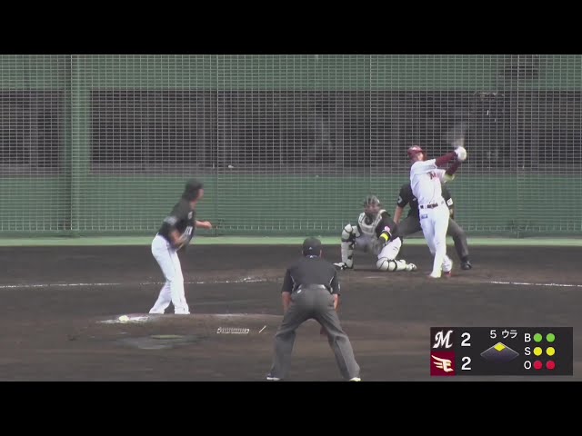 [Miyazaki PL] The Eagles 'Soshi Yoshino takes the lead with a timely two-base hit over the left fielder! October 19, 2025 Tohoku Rakuten Golden Eagles vs. Chiba Lotte Marines