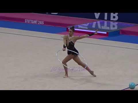 Monika MICKOVA (CZE) hoop - 2015 Stuttgart worlds Qualifs