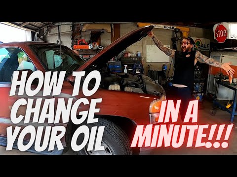 How to change your oil in a minute.