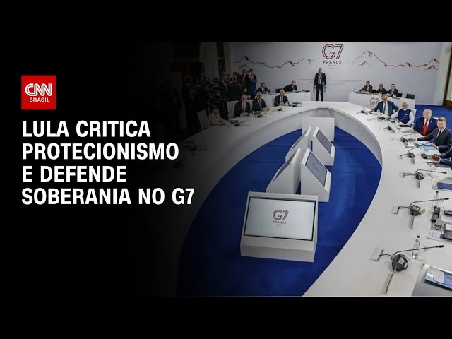 Ao lado de Trump no G7, Lula critica protecionismo e defende soberania | CNN 360°