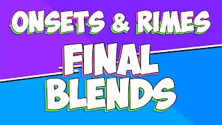 Onsets and Rimes | Set 3 | Final Blends | Jack Hartmann