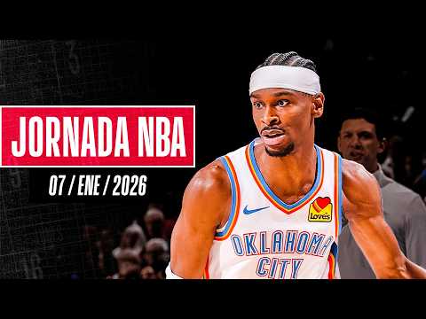 TIEMPO EXTRA y 46 puntos de SGA para la victoria | Jornada NBA Resultados (7/ene/2026)