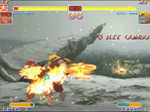 M.U.G.E.N ROCK : Evil Ryu vs Evil Ken vs "The Rolling Stones"