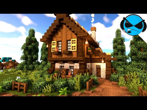 Minecraft: How to Build a Nordic House | Simple Survival House Tutorial