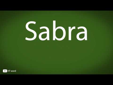 How to pronounce Sabra