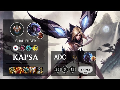 Kai'Sa ADC vs Aphelios - KR Challenger Patch 10.25