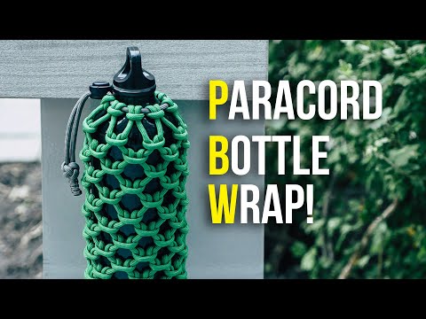 💧STAY HYDRATED! Wrap Your Bottle In Paracord | Bottle Wrap